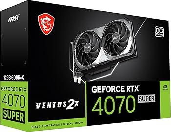 Amazon | MSI GeForce RTX 4070 SUPER 12G VENTUS 2X OC/A PCIe4.0 2