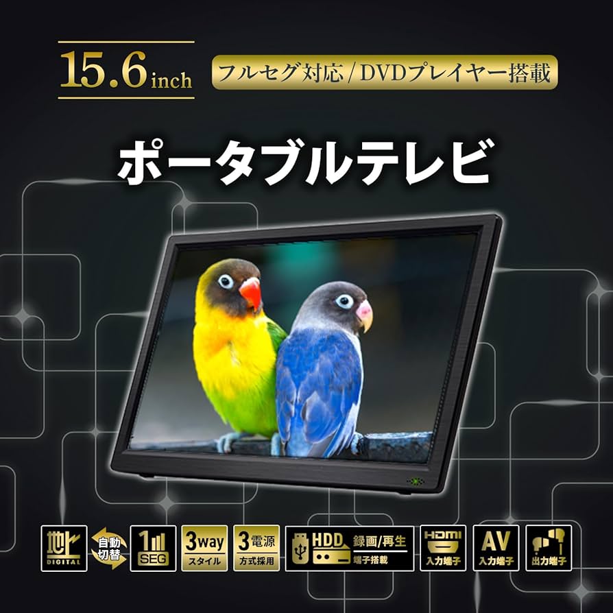 Amazon | [東京Deco] 15.6型 ポータブル テレビ DVDプレーヤー 録画