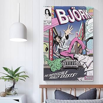 Amazon.com: Björk Post Canvas Poster Bedroom Decoration Landscape