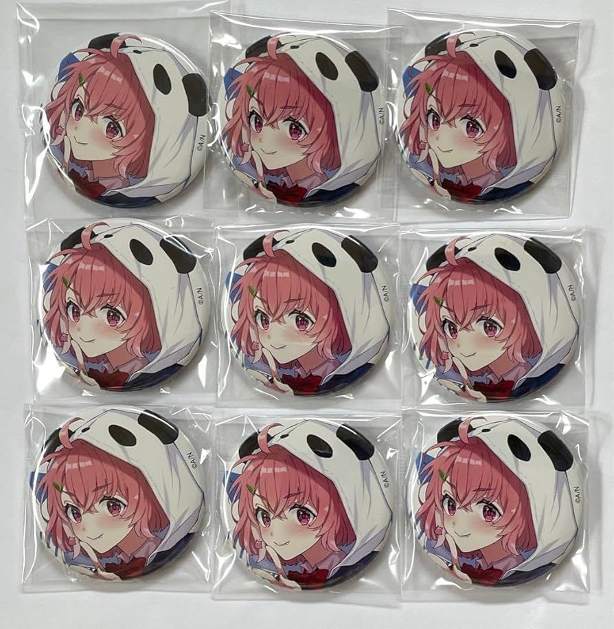 Amazon.co.jp: にじ にじフェス2023 缶バッジ ブルーB 笹木咲 にじ