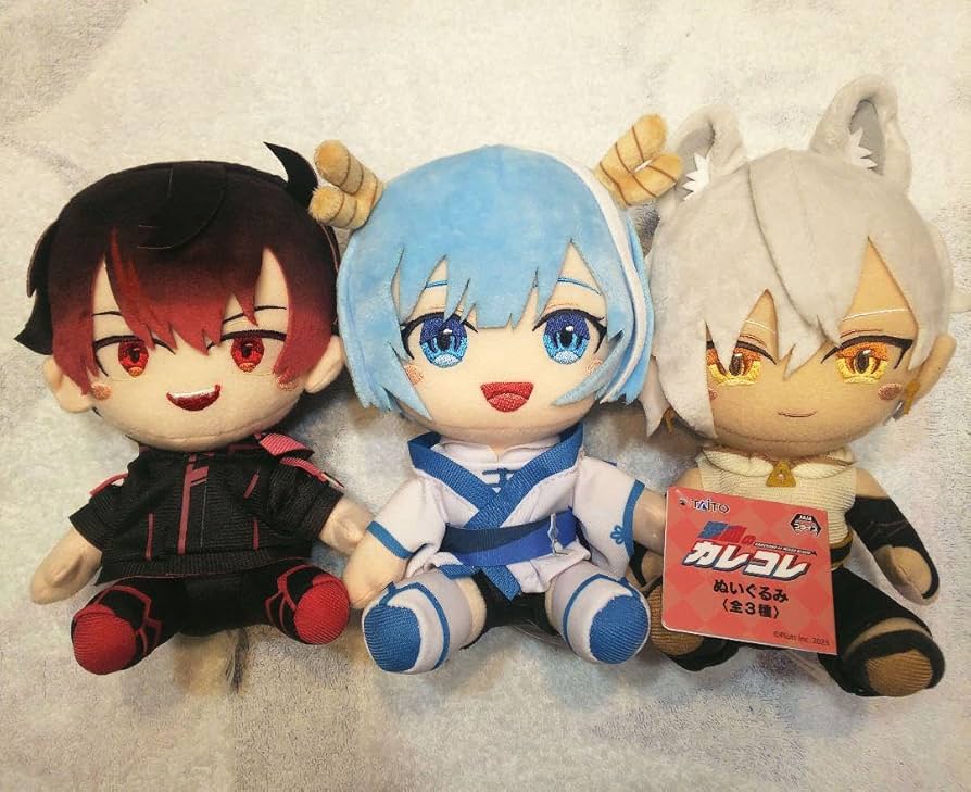 Amazon.co.jp: 混血のカレコレ ぬいぐるみ 3点セット カゲチヨ ヒサメ