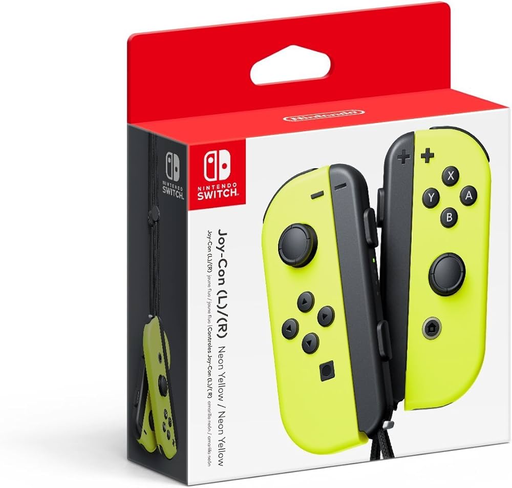 Amazon.com: Nintendo Joy-Con (L/R) - Neon Yellow (Renewed) : Video