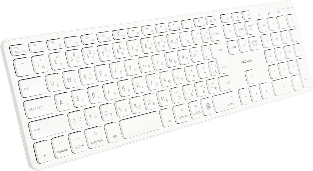 Amazon | MACALLY Bluetooth - 互換性のある Apple 大型キーボード