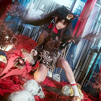 Amazon.co.jp: LAOMI 原神 胡桃 コスプレ 衣装 セット ハロウィン 服装