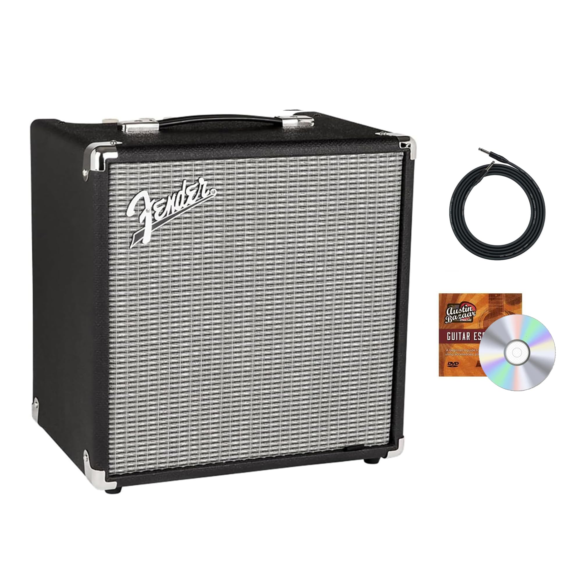 Amazon.com: Fender Rumble 25 Bass Combo Amplifier Bundle with