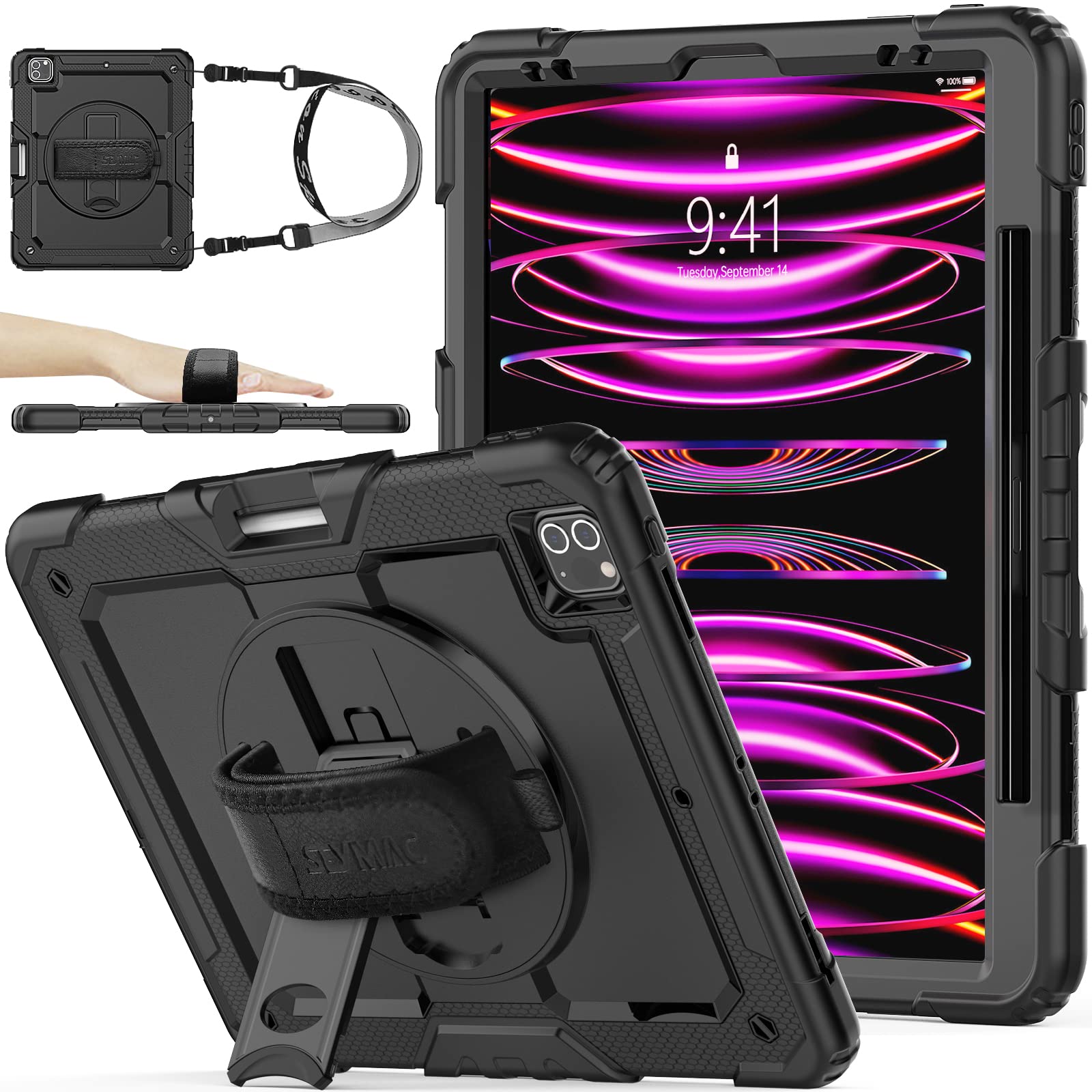 Amazon | SEYMAC stock 12.9インチiPad Pro 第6世代 2022 ケース 耐