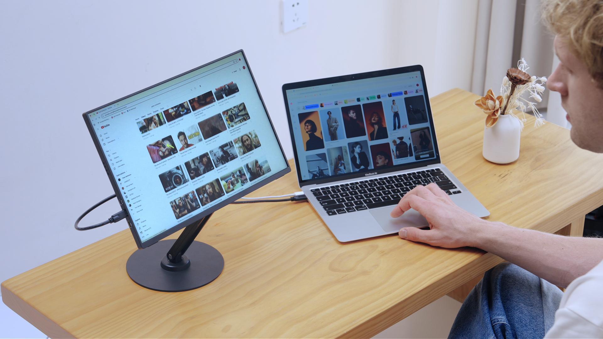 Amazon.co.jp: EVICIV QLED モバイルモニター14.5インチ 4K 非光沢