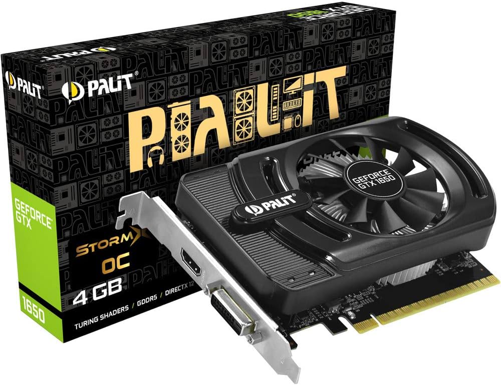 Palit GeForce GTX 1650 StormX OC 4 GB GDDR5 Graphics Card, HDMI