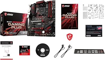 Amazon | MSI B450 GAMING PLUS ATX ゲーミングマザーボード [AMD B450