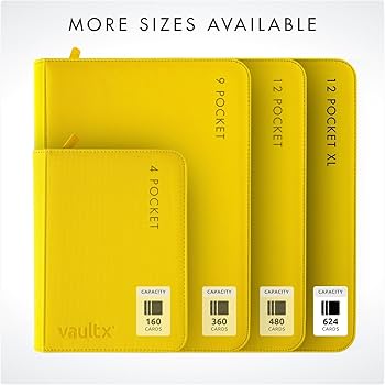 Amazon.com: Vault X 12 XL Pocket Trading Card Zip Binder - 624