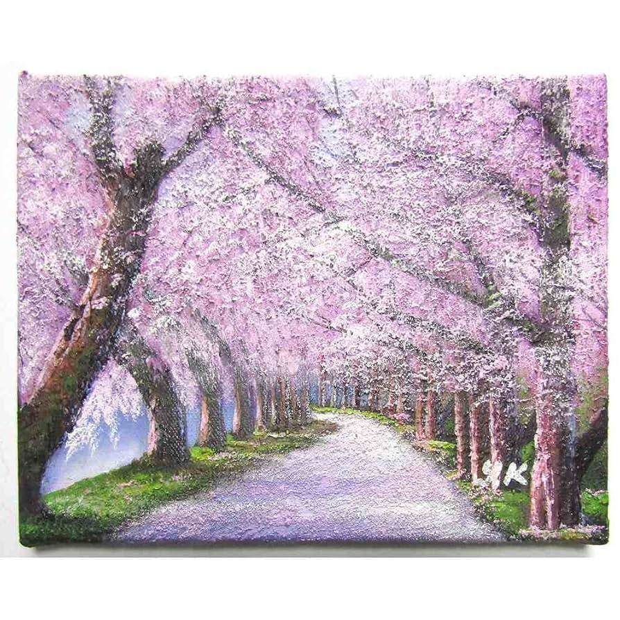油絵 油彩 油彩画 絵画 絵【桜の大樹】 【公式通販】