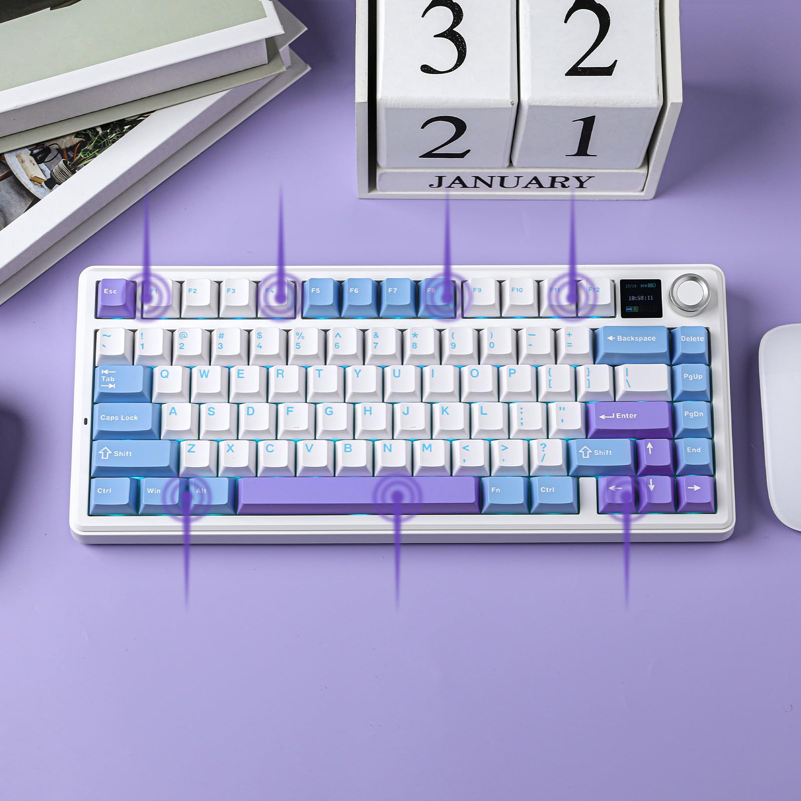 Amazon.com: EPOMAKER X Aula F75 MAX Wireless Mechanical Keyboard