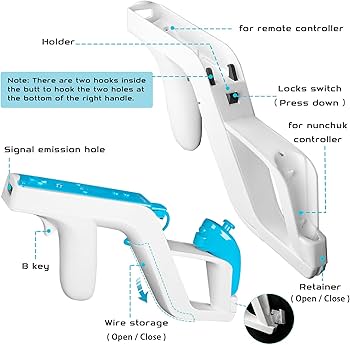 Amazon.com: Machine-Ya Wii Zapper Gun and Steering Wheel