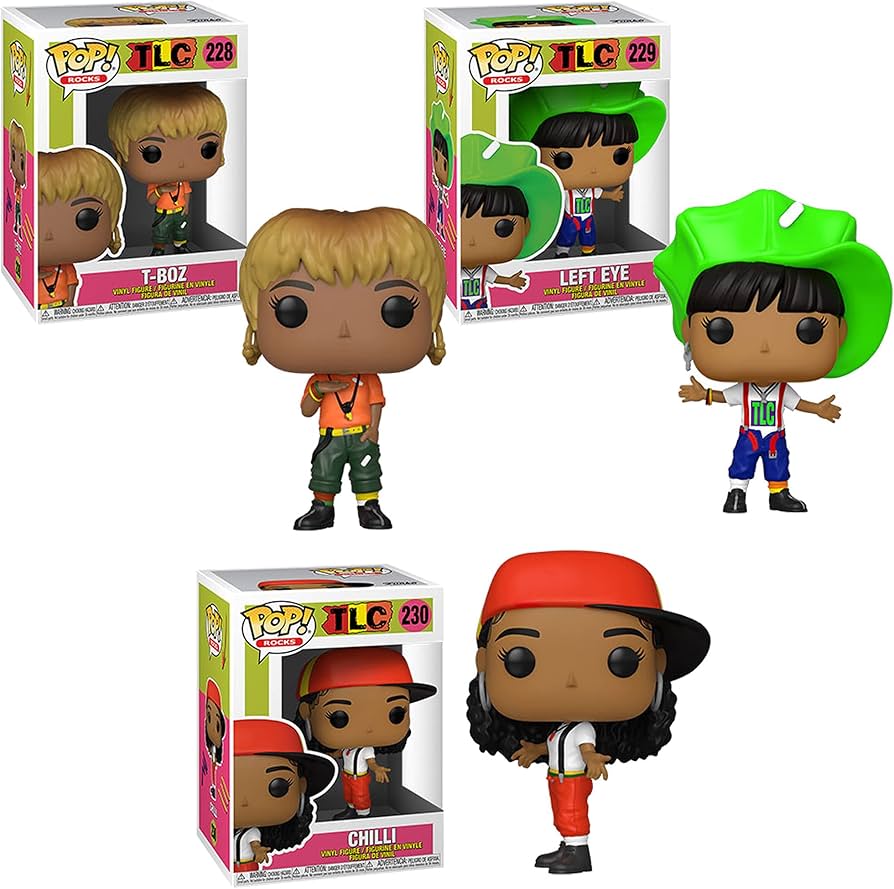 Amazon.com: TLC Complete Set (3) Funko Pop! Rocks: Chilli, Left
