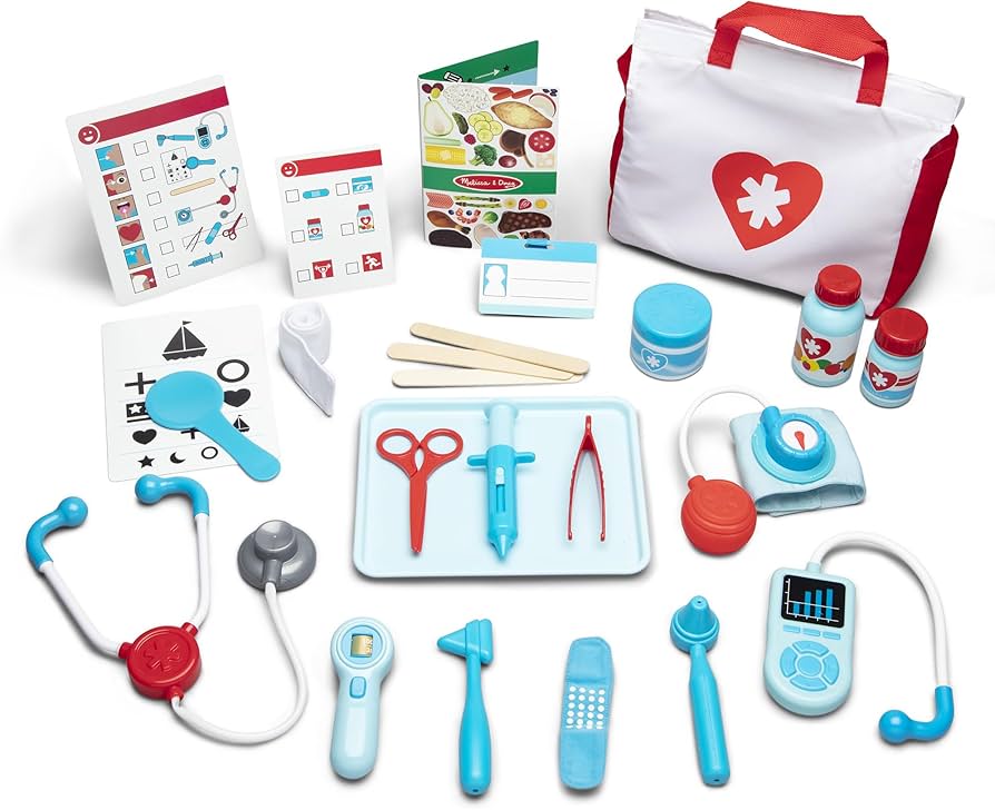 Melissa & Doug Get Well Doctor Kit, 25-Piece Toddler Doctor Play