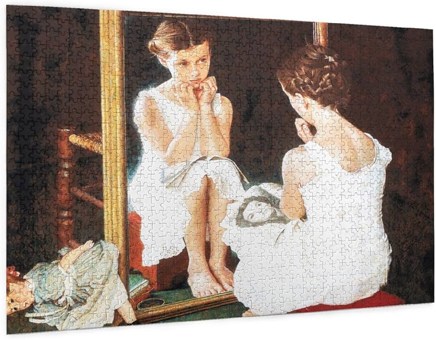 ノーマンロックウェル 夢みるころ ジグソーパズル 38×38cm 506ピース