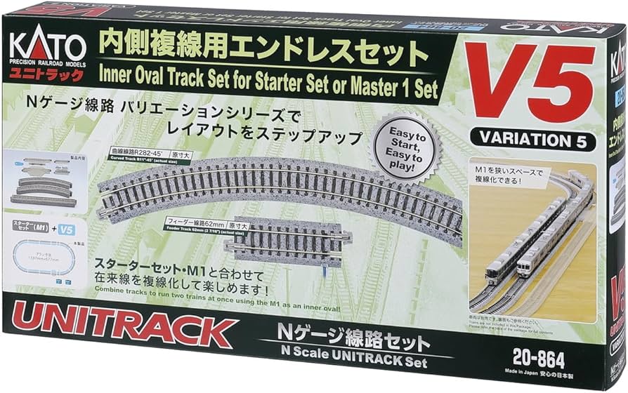 Amazon.com: KATO V5 20-864 N Gauge Inner Double Wire Endless Set