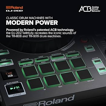 Amazon.com: Roland DJ-202 Compact DJ Controller | 2-Channel, 4