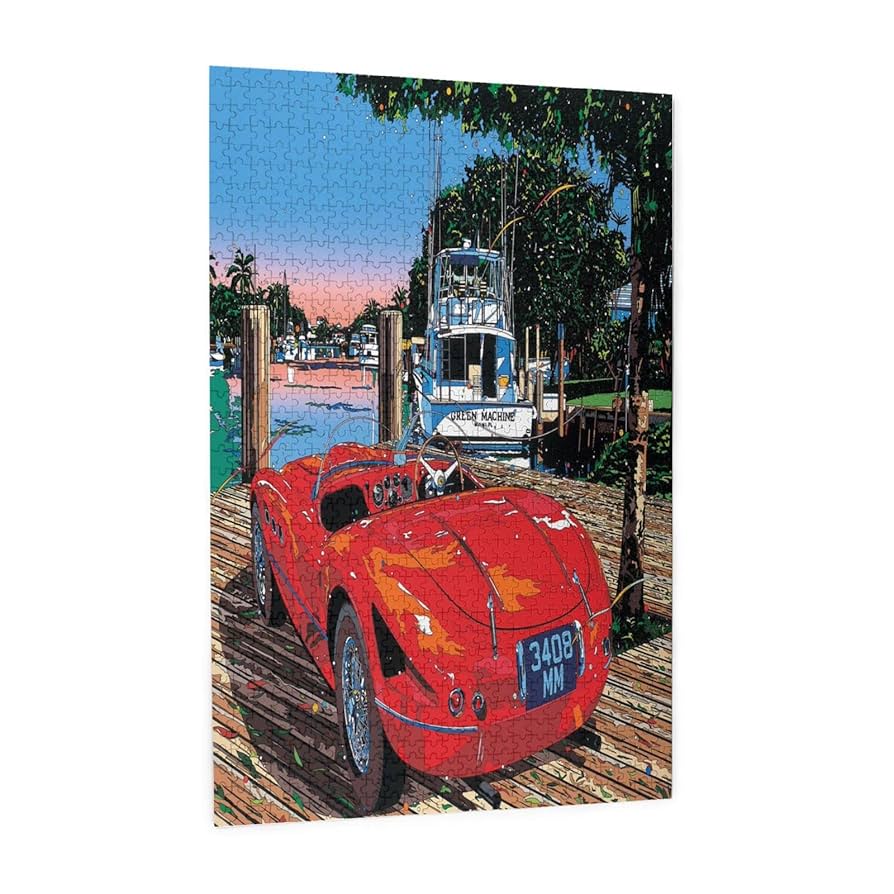 ☆【希少】鈴木英人1000ピースパズル コートダジュールの小高い丘