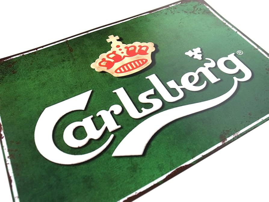 Amazon.co.jp: カールスバーグ ビール ブリキ看板 20cm×30cm
