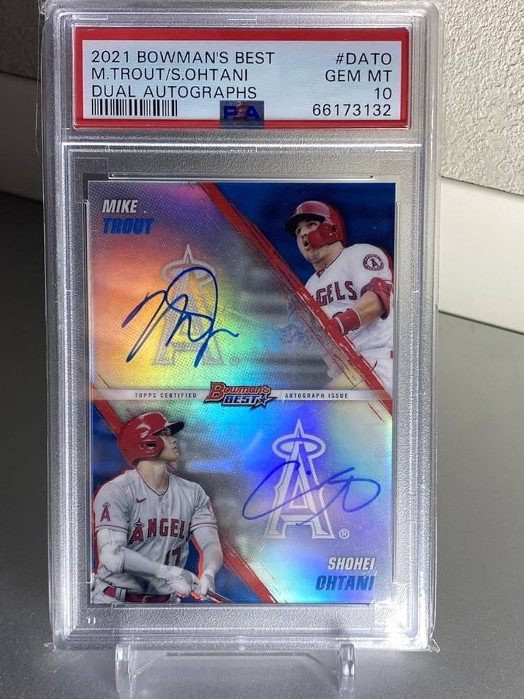 Amazon.co.jp: 【PSA10!】大谷翔平 トラウト 2021 Bowman's Best Dual