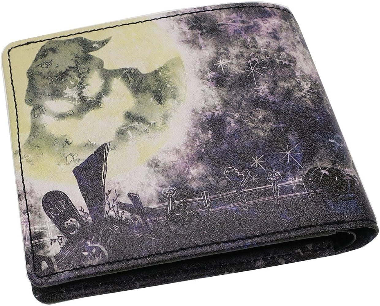 Amazon | ナイトメアビフォアクリスマス[本革 二つ折り 財布]レザー