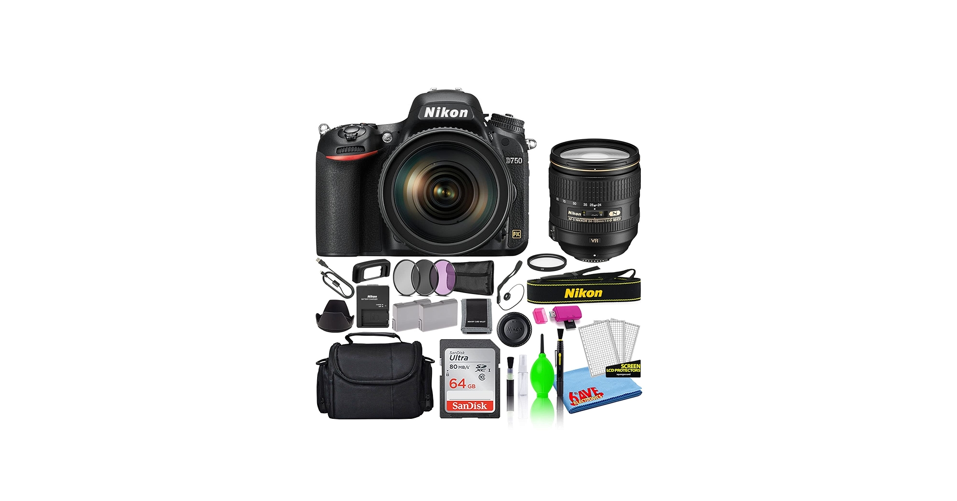 Amazon.com : Nikon D750 24.3MP DSLR Digital Camera with 24-120mm