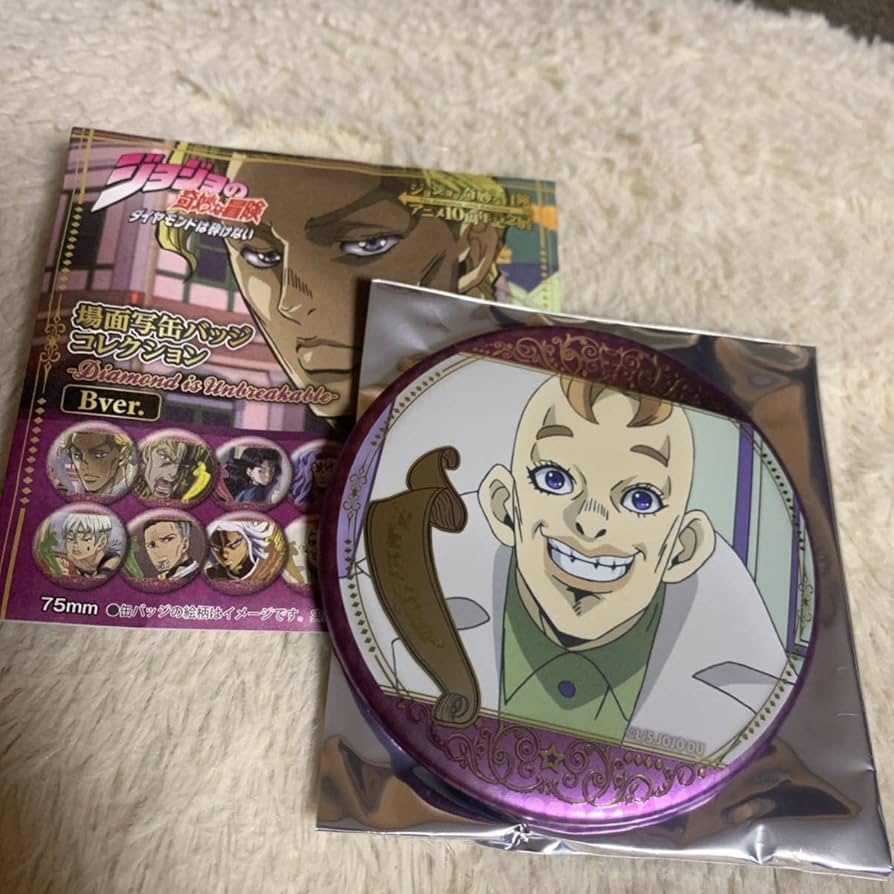 ジョジョの奇妙な冒険 アニメ10周年記念展 75mm 缶バッジ ミスタ 24点