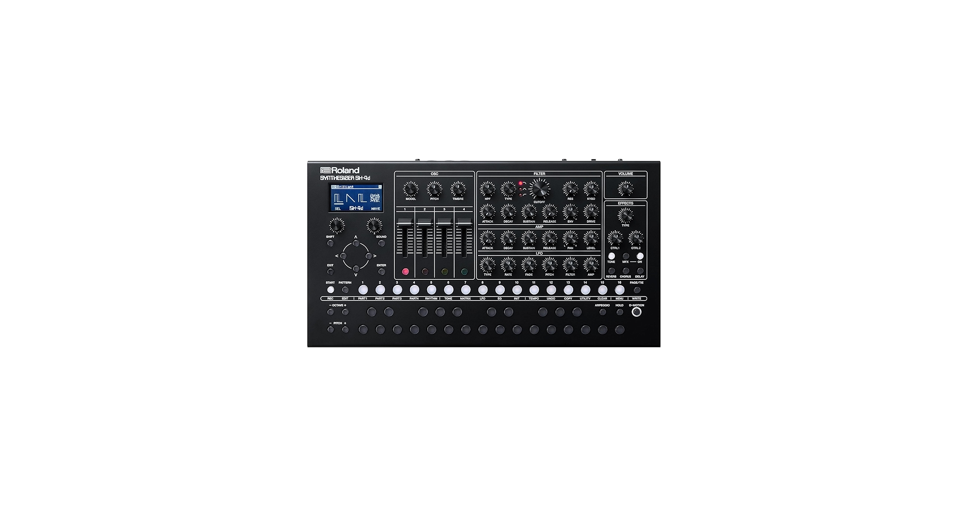 Amazon.com: Roland SH-4d Compact Desktop Synthesizer | 11 OSC