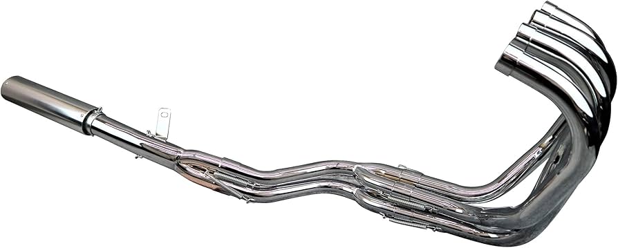 Amazon | XJR400 DJガニマタ 8分割 メッキ マフラー