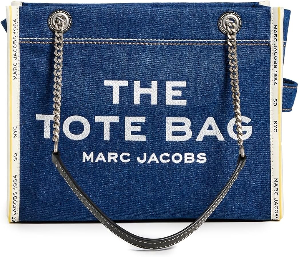 Amazon.com: Marc Jacobs Womens The Denim Chain Medium Tote Bag
