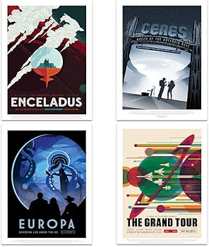 Amazon.com: NASA Space Grand Tour Travel Exploration Exoplanet Art