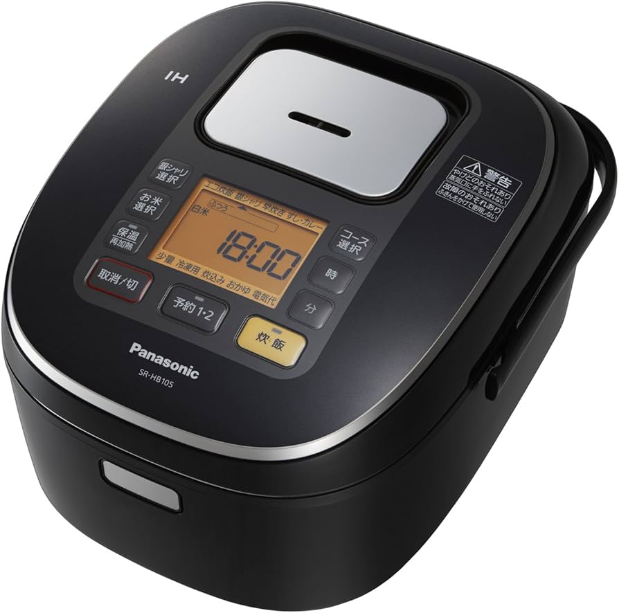 Amazon | パナソニック 5.5合 炊飯器 IH式 ブラック SR-HB105-K