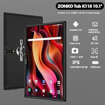 Amazon.co.jp: 【2024 Android 13】タブレット10.1インチWI-FIモデル