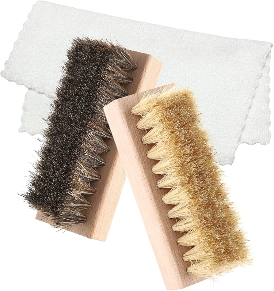 Amazon.co.jp: バイヤー厳選 靴磨きセット 豚毛ブラシ 馬毛ブラシ 靴