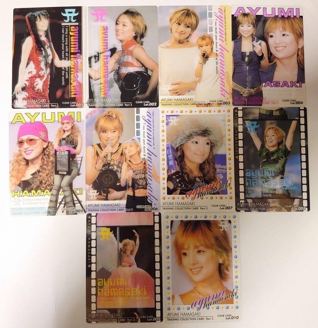 Amazon.co.jp: 浜崎あゆみ 限定クリアカード(10枚組み)トレーディング
