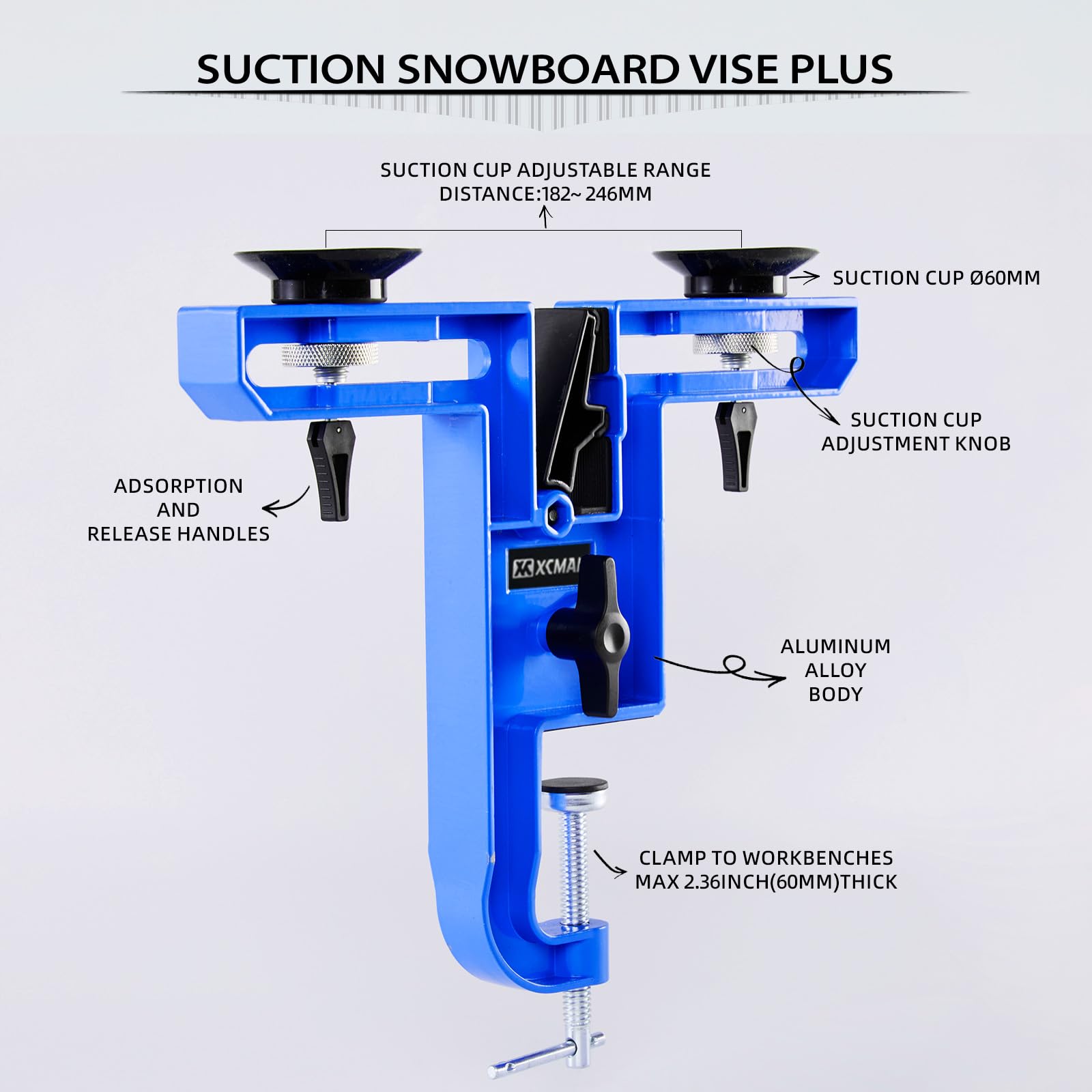 Amazon.co.jp: XCMAN スキー スノーボード バイス 吸盤付き