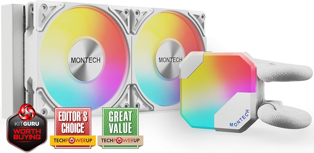 Amazon.co.jp: MONTECH HyperFlow ARGB 240mm 水冷CPUクーラー