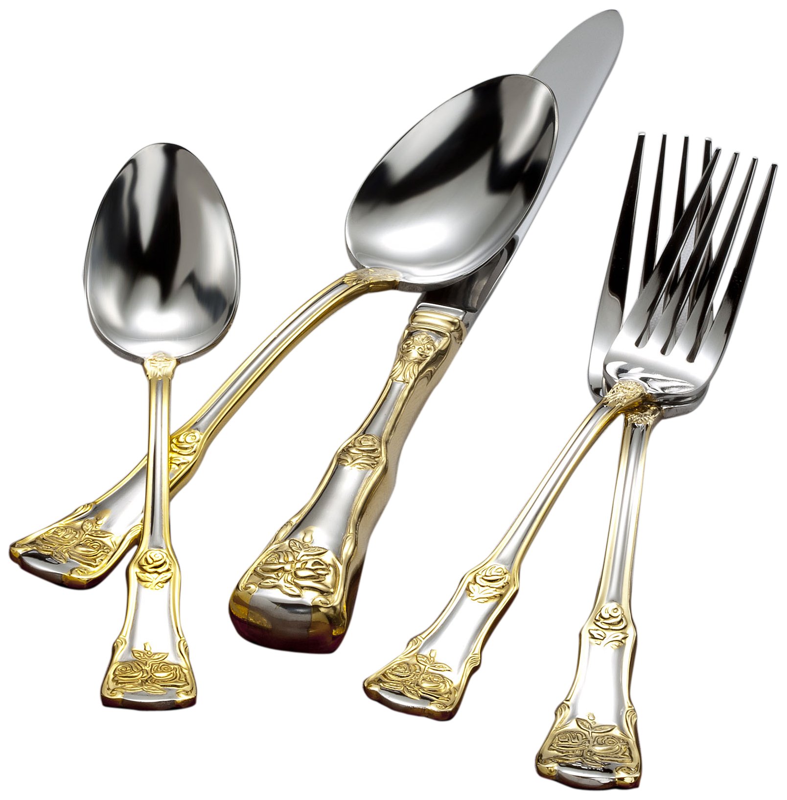 Amazon.com: Royal Albert Old Country Roses 20-Piece Flatware Set