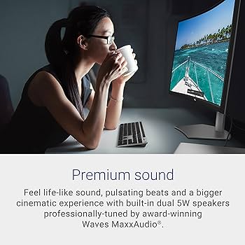 Amazon.co.jp: Dell (デル) S3221QS 32インチ カーブ 4K UHD VA 超薄型