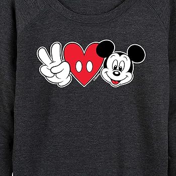 Amazon.com: Disney Mickey & Friends - Peace Love Mickey - Women's