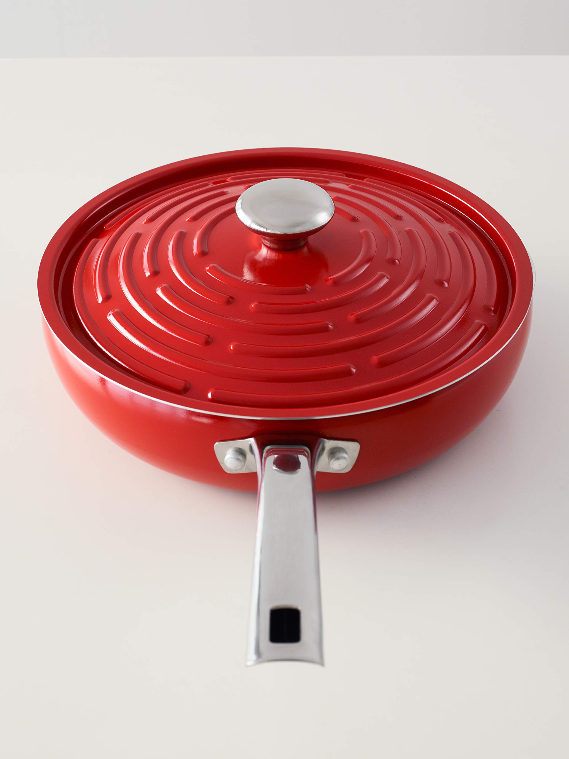 Amazon｜マイヤー(Meyer) サークルパン 26cm 蓋付 アルミニウム合金 IH