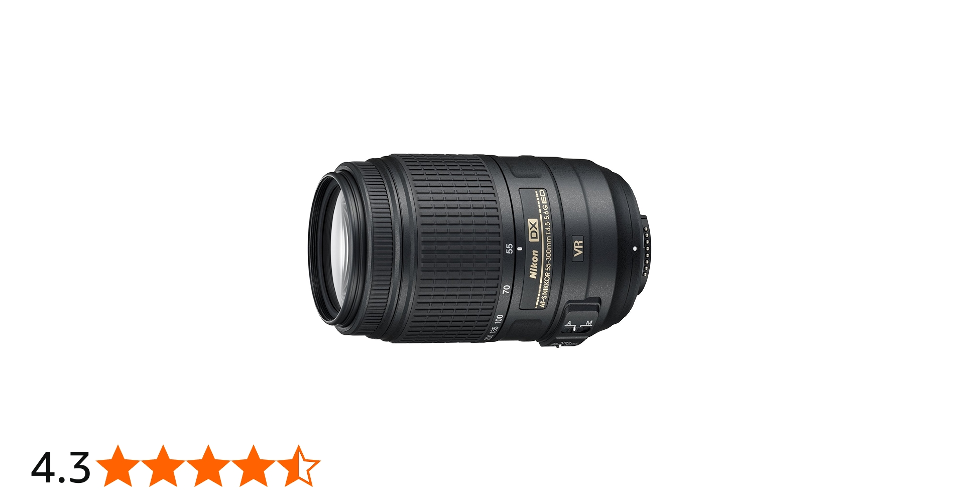 Nikon AF-S DX Nikkor 55-300mm F/4.5-5.6G ED VR Telephoto Zoom Lens