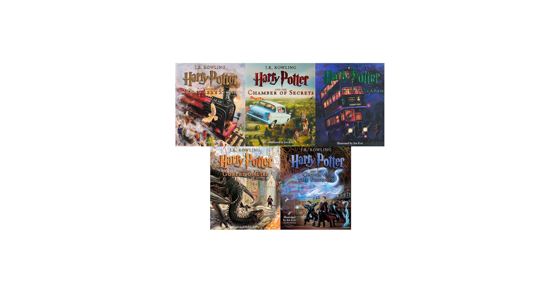 Amazon.com: Harry Potter Illustrated Collection 1-5: J.K. Rowling