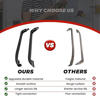 Amazon.com: puxyblue WR12X22183 Black Refrigerator Door Handles 2