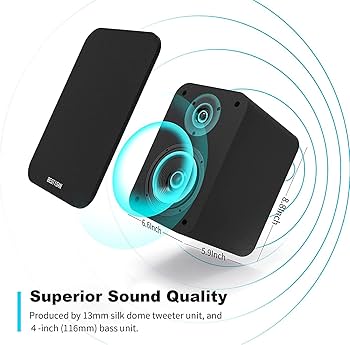 Amazon.co.jp: BESTISAN アクティブ スピーカー 80W Bluetooth5.0 2.0