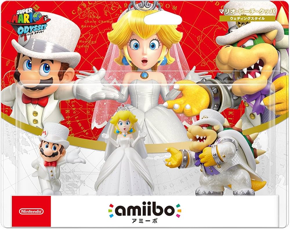 Amazon.co.jp: amiibo トリプルウェディングセット[マリオ/ピーチ
