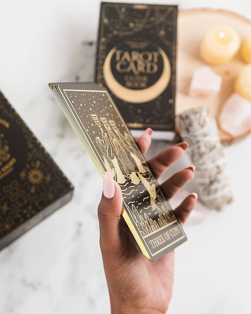 正規品タロットカード】前作完売品✨美麗レア色✨豪華な真紅×ゴールド