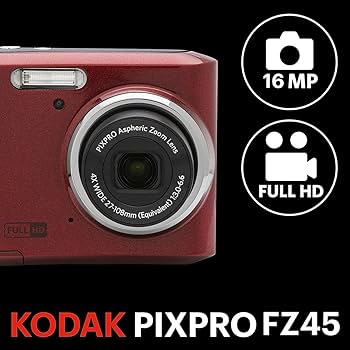 Amazon.com : KODAK PIXPRO FZ45-BK 16MP Digital Camera 4X Optical