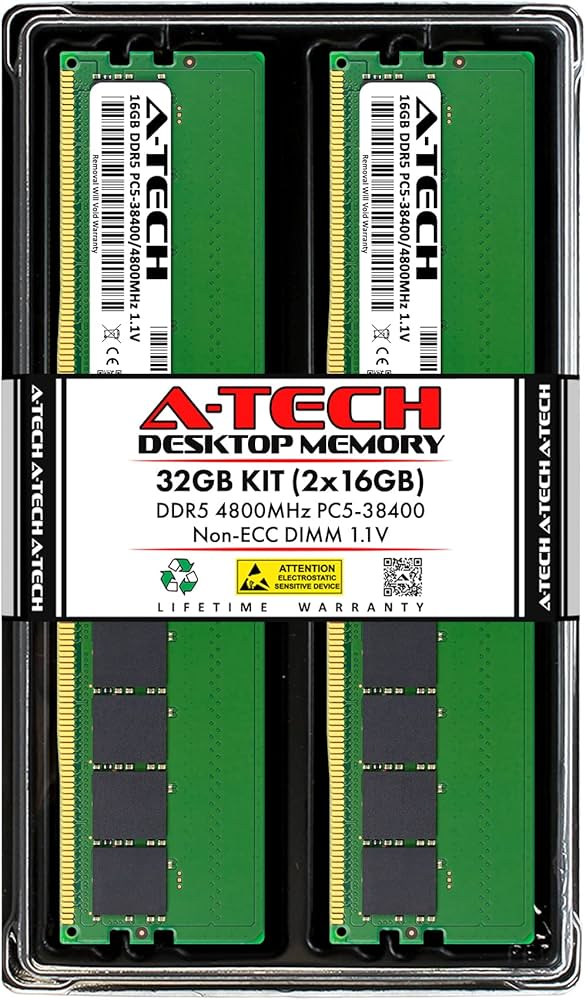 A-Tech 32GB (2 x 16GB) RAM for HP Z2 G9 Tower Workstation | DDR5